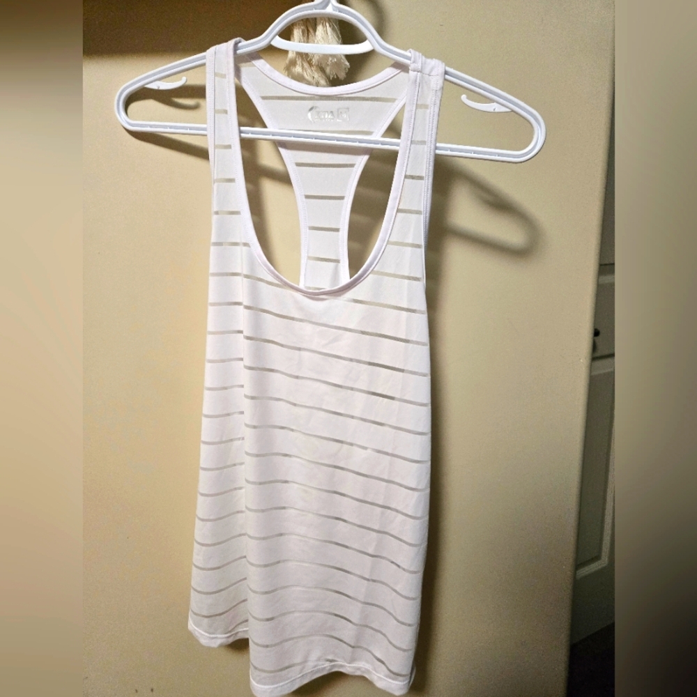 ZYIA White Racerback - Picture 1 of 2